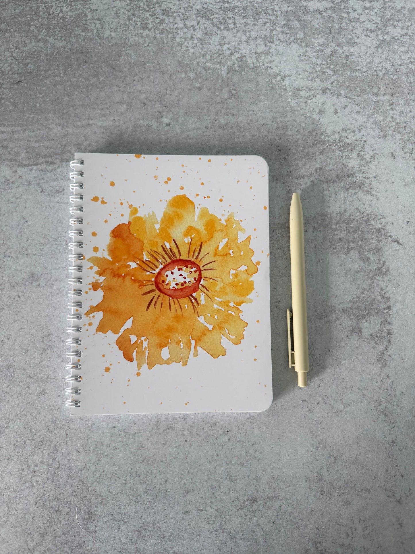 Studio Notebook-Yellow Flower