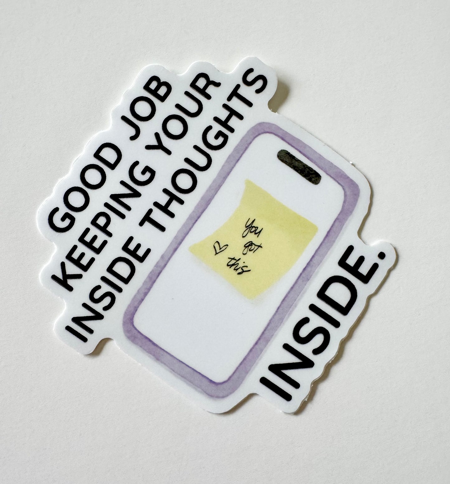 Art Sticker - Inside Thoughts