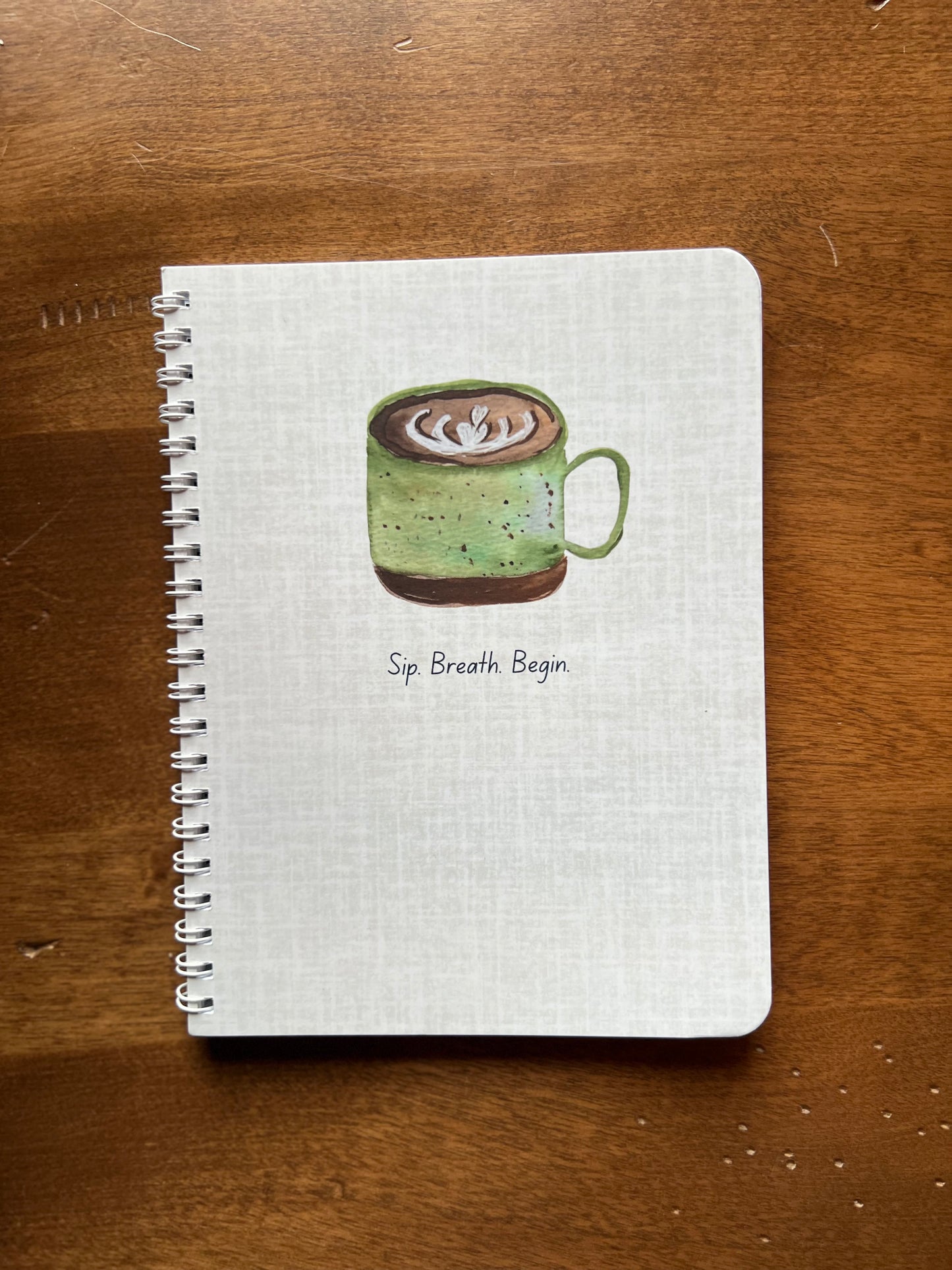 Studio Notebook- Sip. Breath. Begin