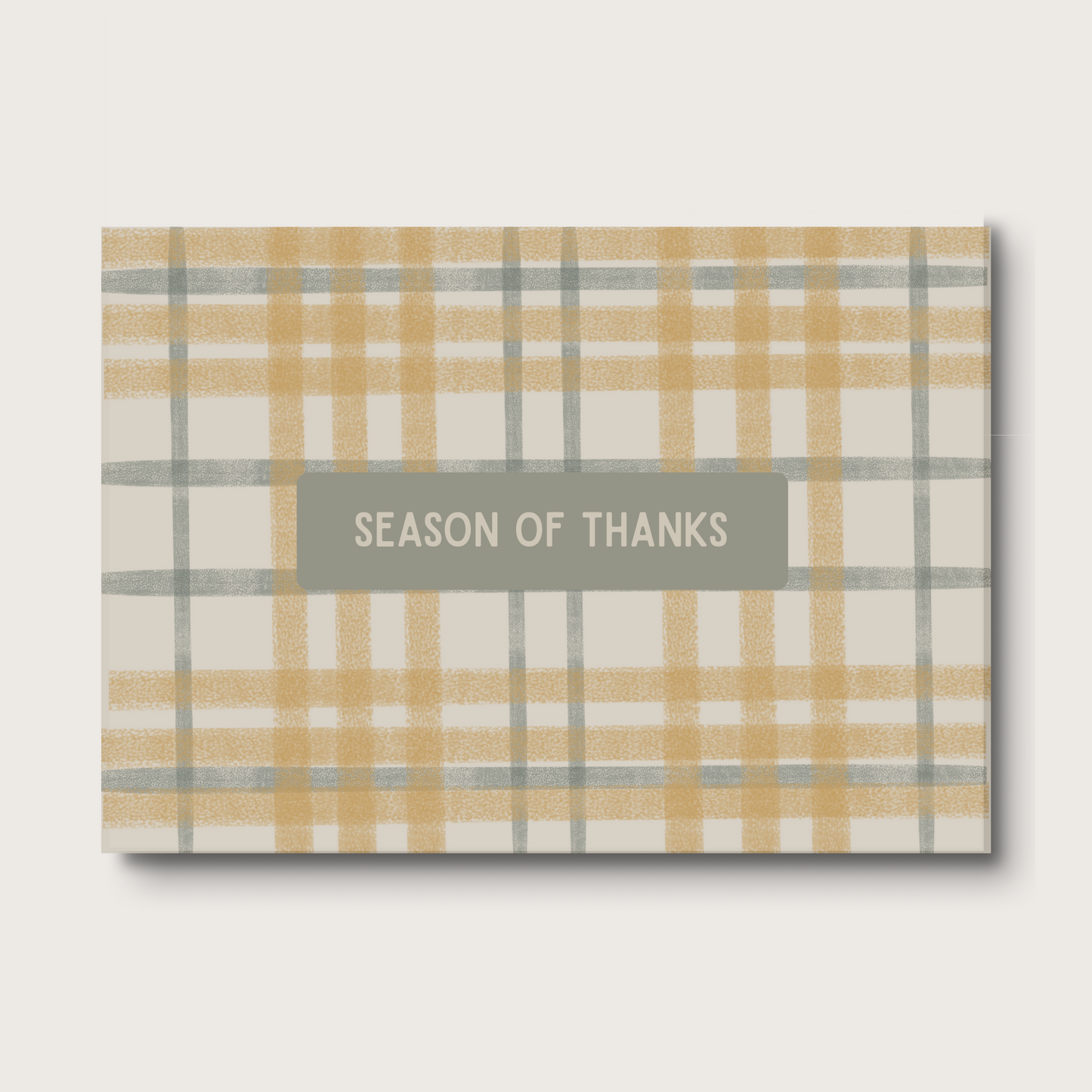 Plaid Season of Thanks - 3.5x5