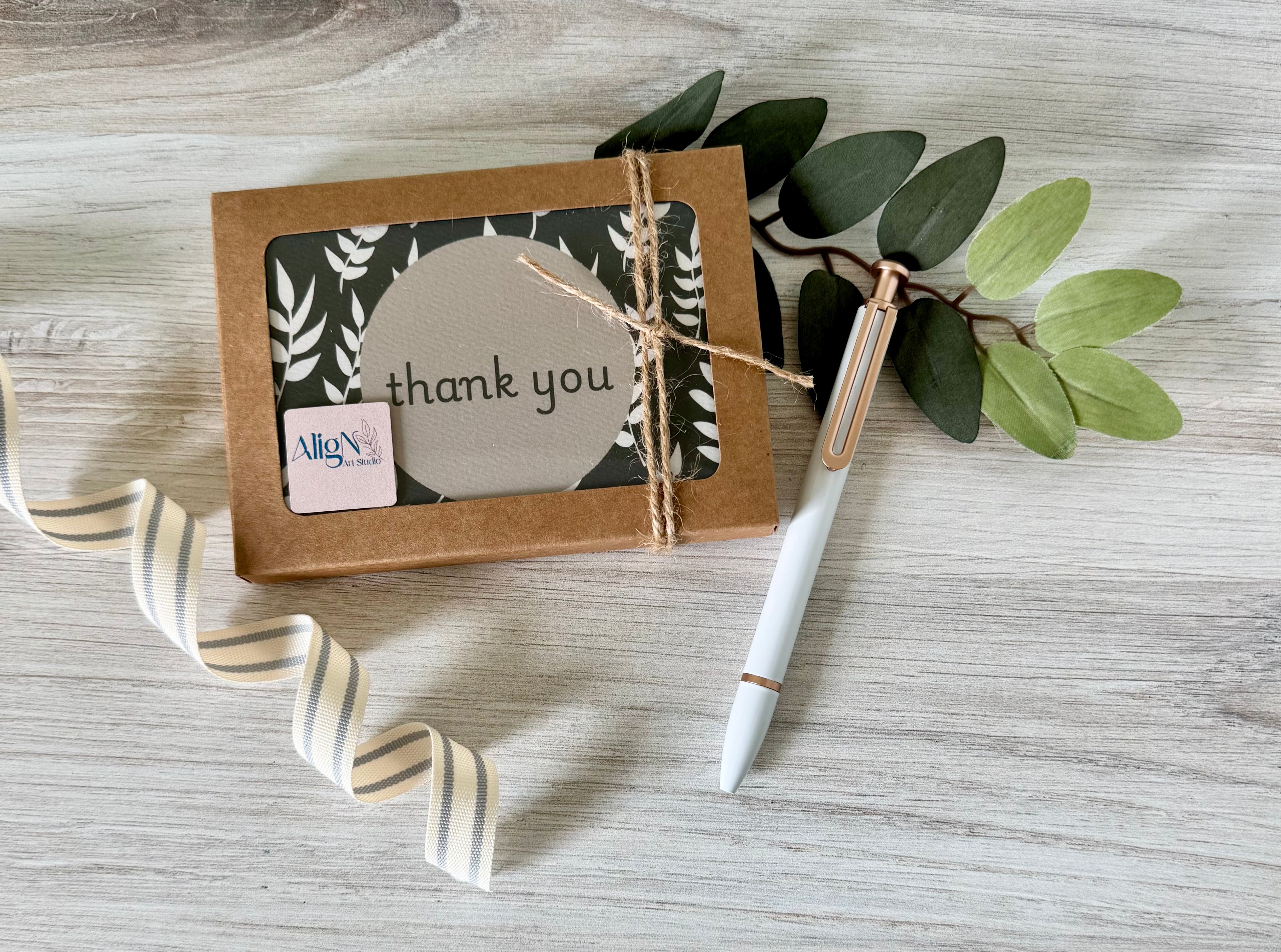 Boxed Card Sets | Thank You & Seasonal Packs | AligN Art Studio