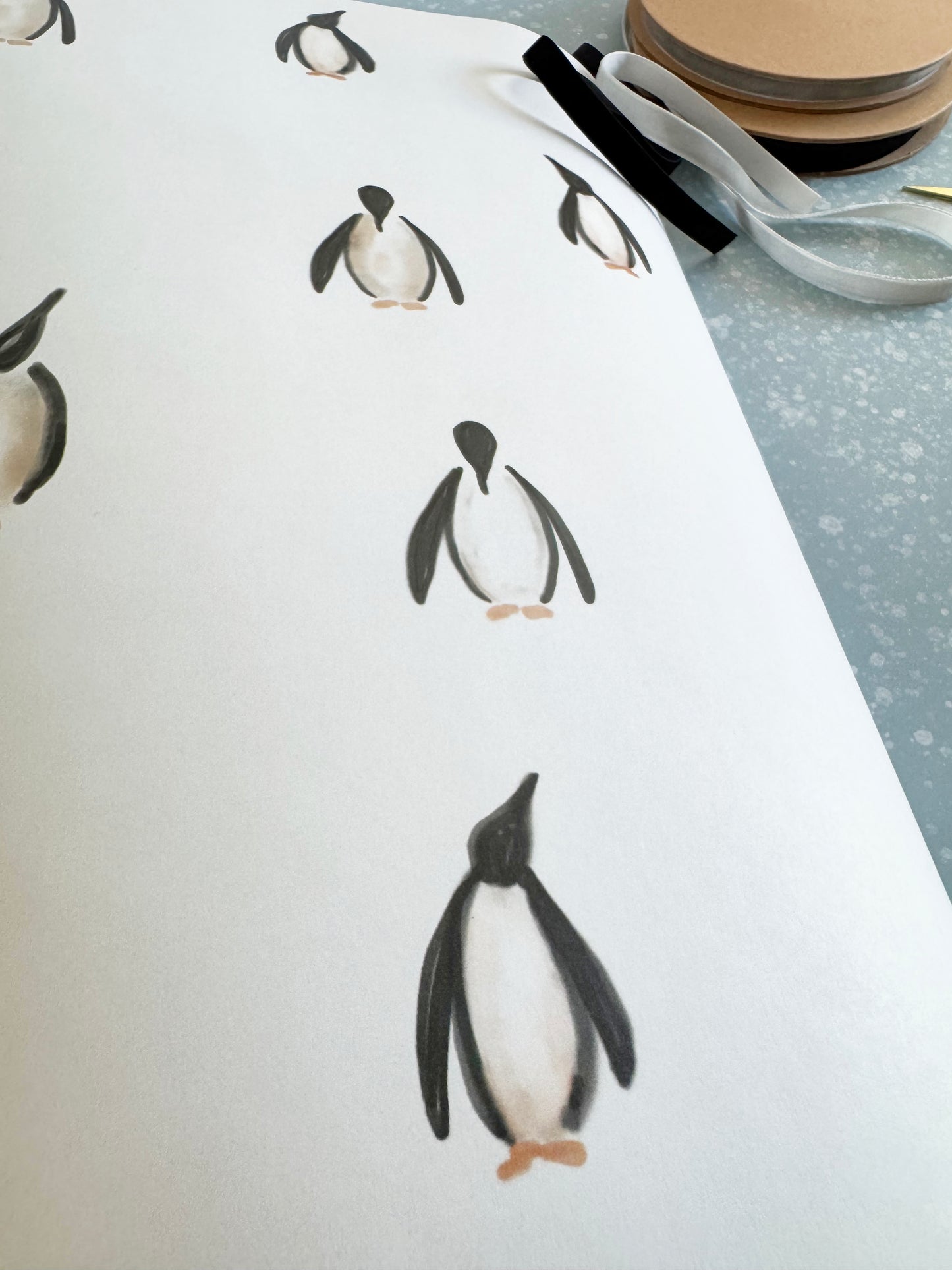 Wrapping Sheet - Penguins