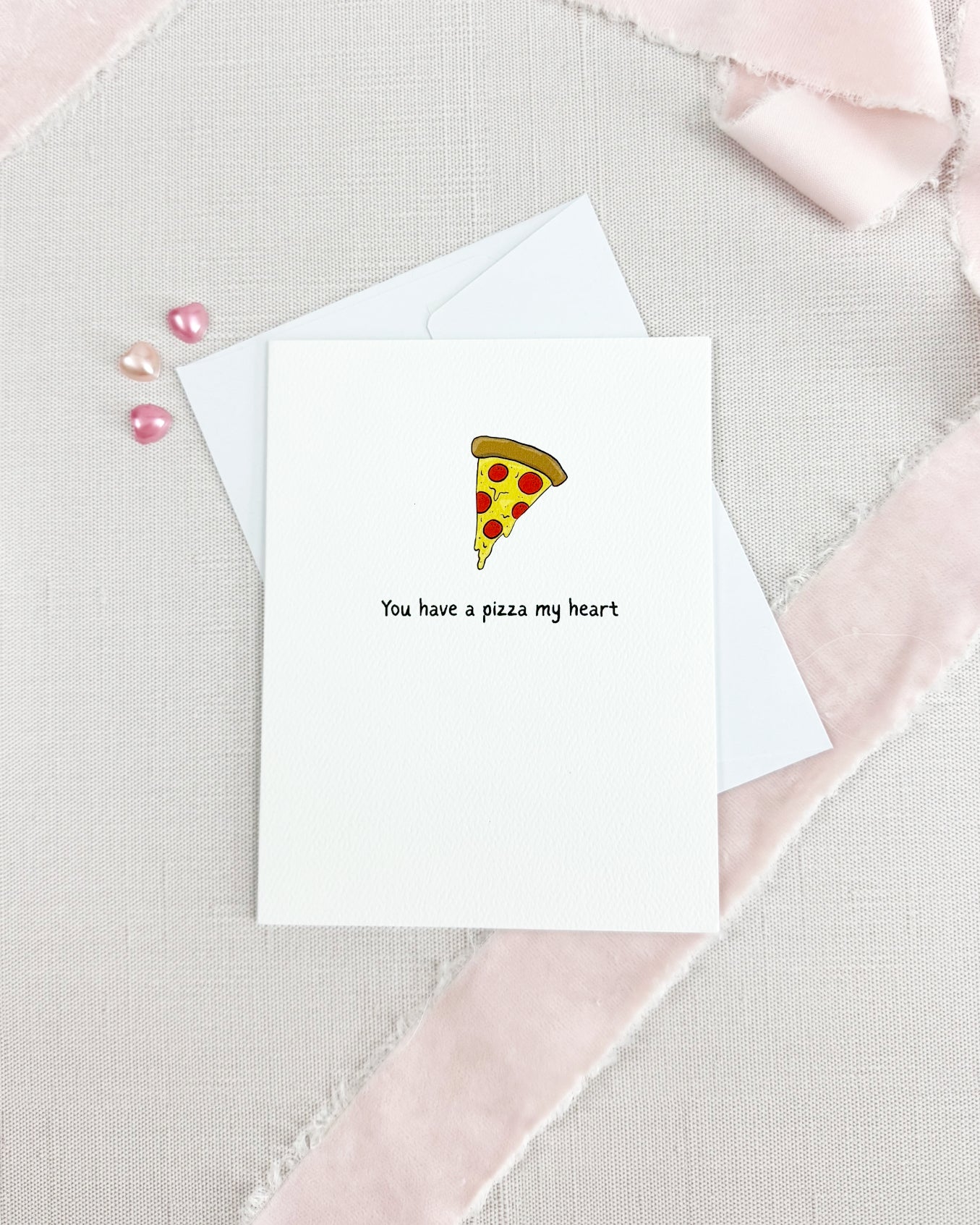 Pizza My Heart Greeting Card