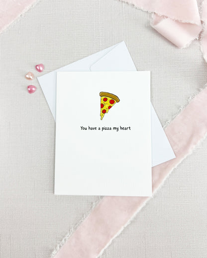 Pizza My Heart Greeting Card