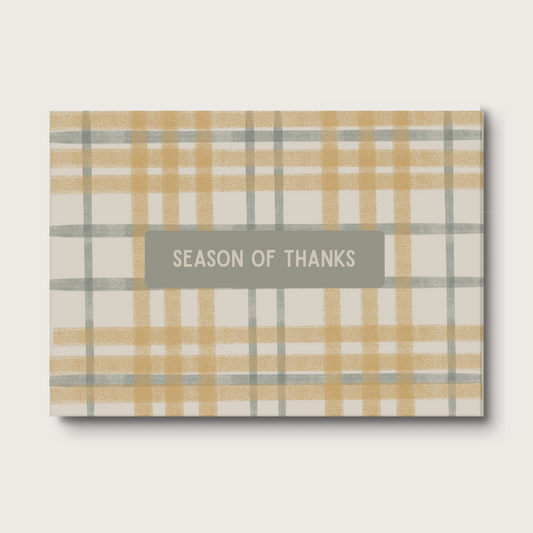 Plaid Season of Thanks - 3.5x5