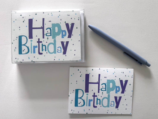 Boxed Greeting Cards: Stacked Happy Birthday