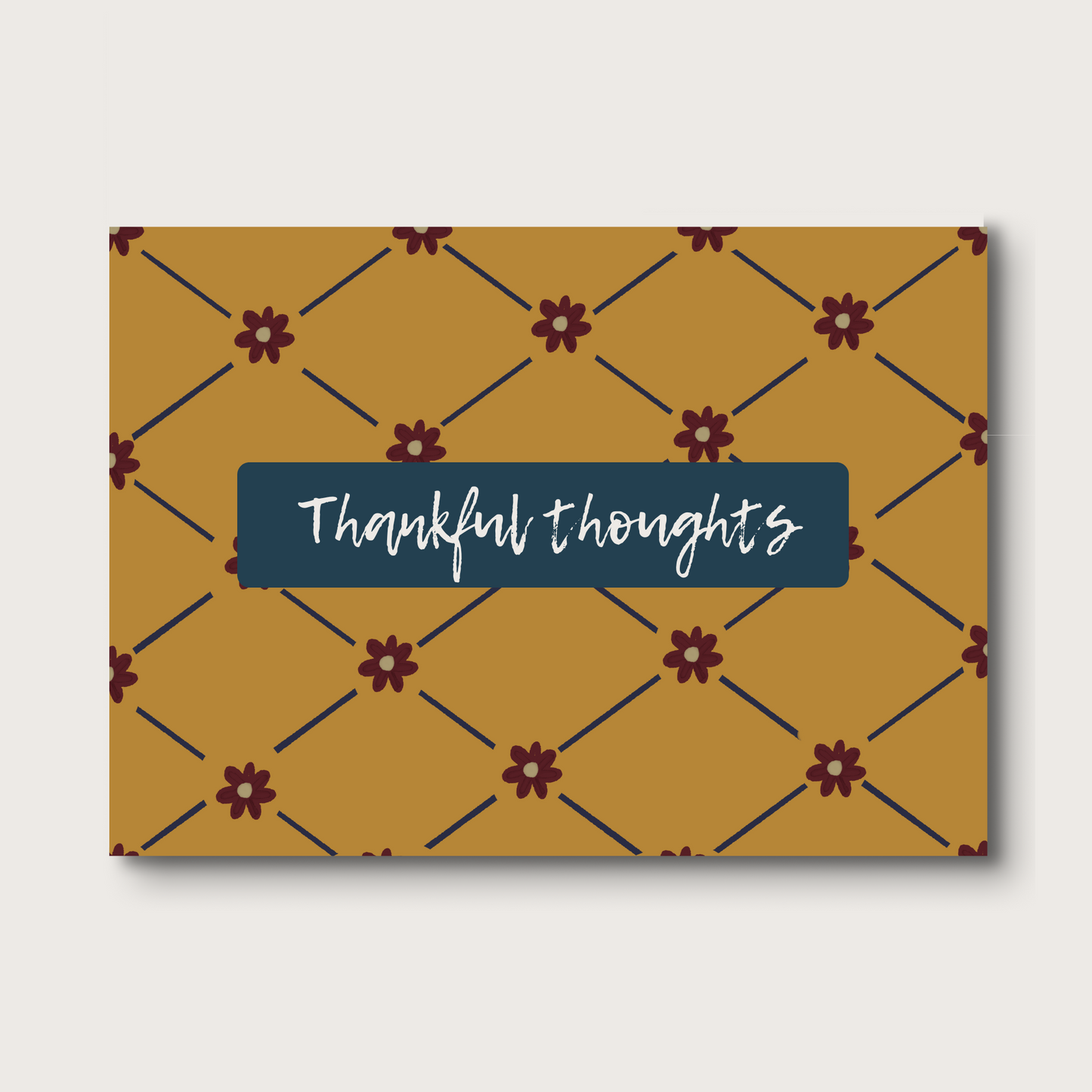Thankful Thoughts Goldenrod - 3.5x5