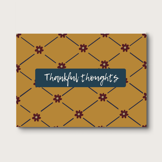 Thankful Thoughts Goldenrod - 3.5x5