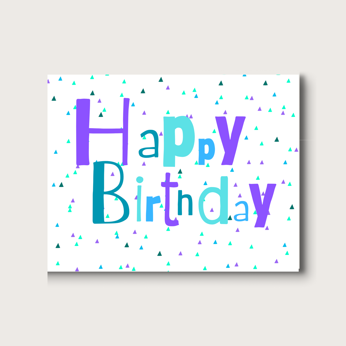 Happy Birthday- Stacked