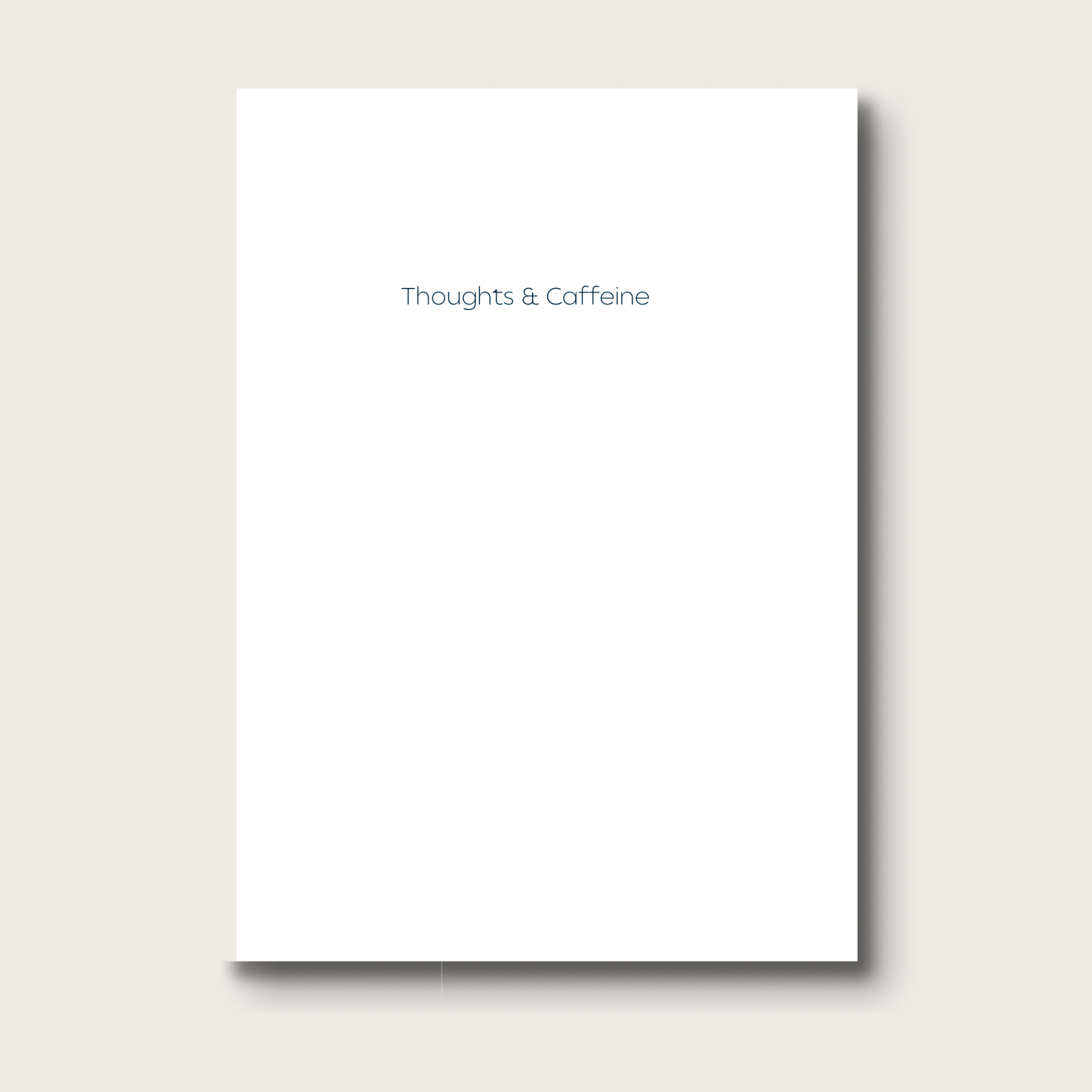 Thoughts & Caffeine