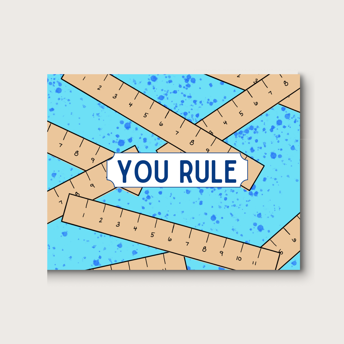 4 Bar You Rule Greeting Card