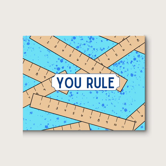 4 Bar You Rule Greeting Card