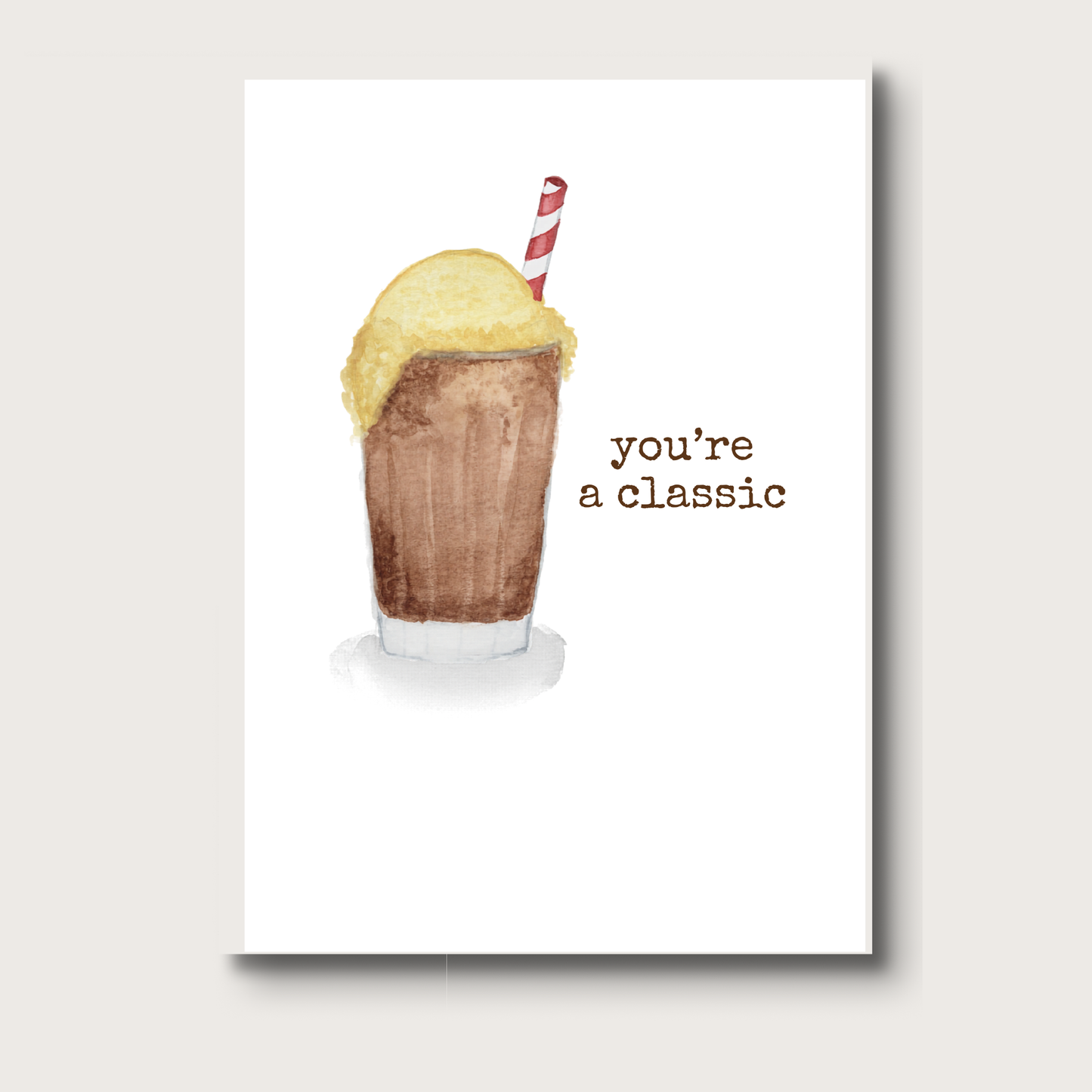 Root Beer Float Greeting Card - Father's Day/Birthday