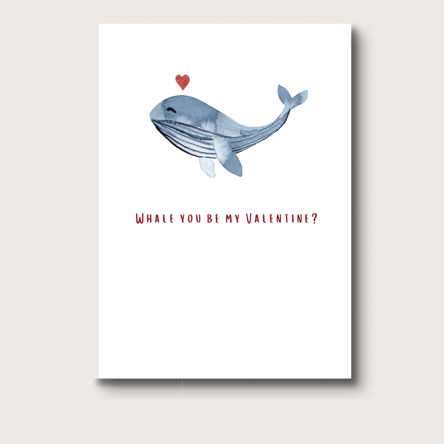 Whale You Be My Valentine? Greeting Card