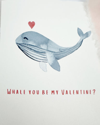 Whale You Be My Valentine? Greeting Card