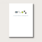 A white card with a dog bowl that reads WOOF, a dog bone, a tennis ball and paw prints across the top. Underneath reads: A loyal friend, a lasting love